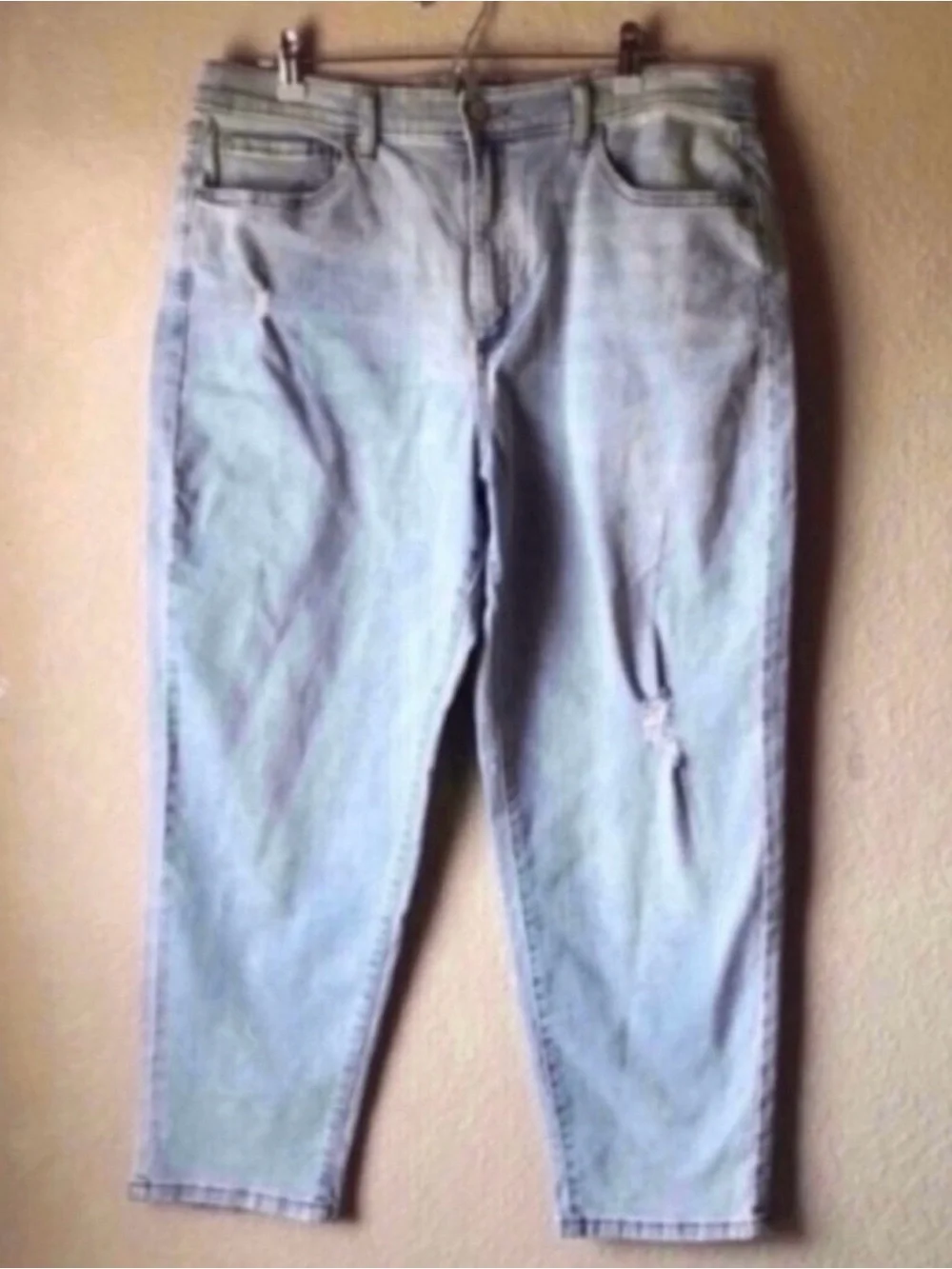 New Sonoma Jeans Light Wash Blue High Rise Denim Mom Jeans Casual Women’s 14R
